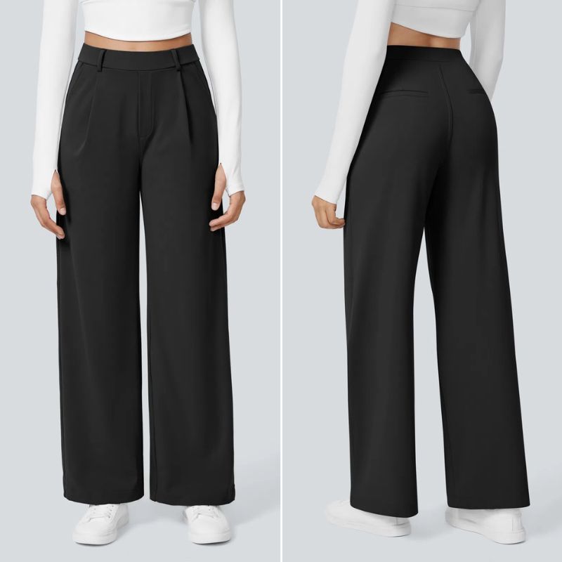 Pantalon plissé en tissu extensible - Edition limitée