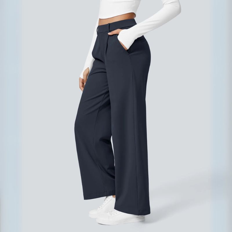 Pantalon plissé en tissu extensible - Edition limitée