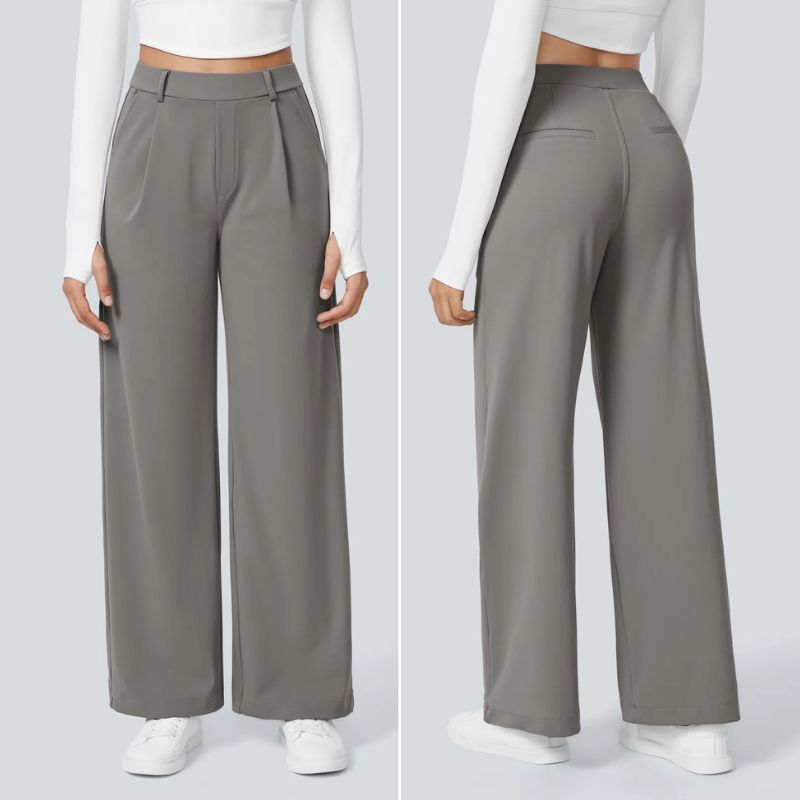 Pantalon plissé en tissu extensible - Edition limitée