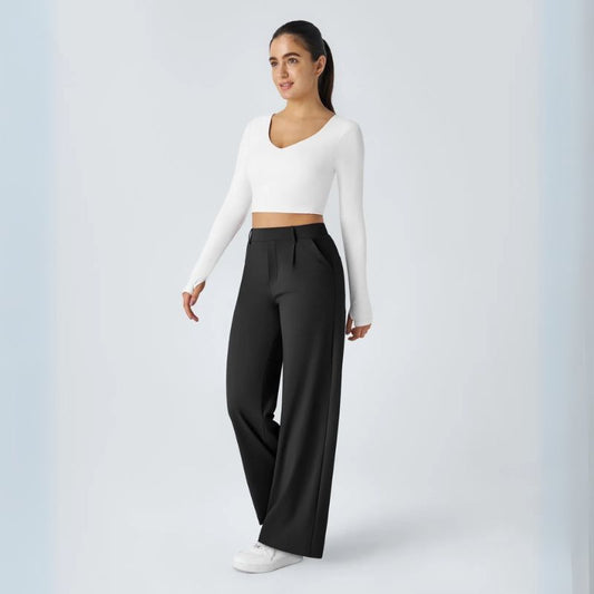 Pantalon plissé en tissu extensible - Edition limitée