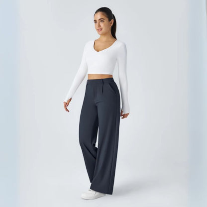 Pantalon plissé en tissu extensible - Edition limitée