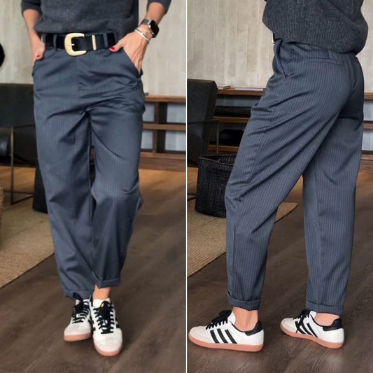 Style Noble™ |Pantalon galbant rayé - Edition limitée